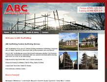 Tablet Screenshot of abc-scaffolding.com